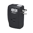 Tripp Lite TRAVELER Protect It! Surge Protector/Suppressor 2 outlets (2 Transformers) For Laptop Use, Direct Plug-In 1050 Joules