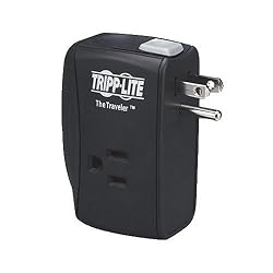 Tripp Lite TRAVELER Protect It! Surge Protector/Suppressor 2 outlets (2 Transformers) For Laptop Use, Direct Plug-In 1050 Joules