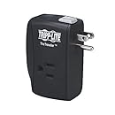 Tripp Lite 2 Outlet Portable Direct Plug-in Surge Protector Tel/Modem 1050 Joules (TRAVELER)