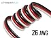 26 AWG Three Strand Servo Wire 3 Feet Futaba Colors (no ends)