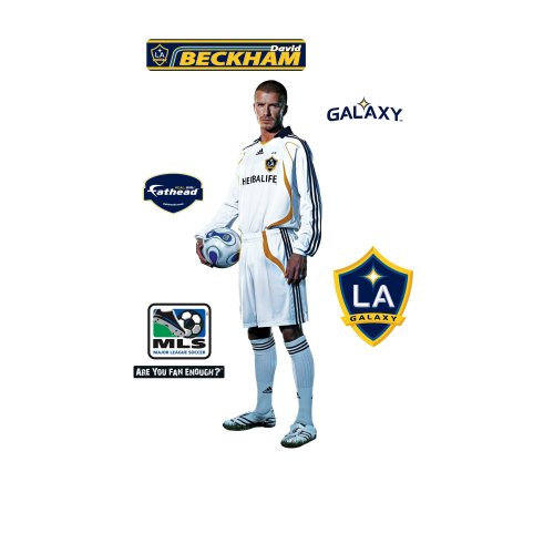 MLS David Beckham Studio Los Angeles Galaxy Player Wall Decal