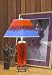 Orange Cache Table Lamp With Blue Orange Shade