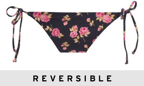 Quiksilver Rosa Reversible String Bikini Bottom CHR - M Quiksilver Rosa Reversible String Bikini Bottom CHR - M