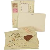 Ephemera (Vintage Letters) Cavallini Set of 8 decorative envelopes with window