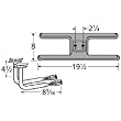 H-Shaped Twin Cast Iron Burner Special Venturi