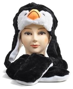 Queen Accessories: Plush Penguin Animal Hat High Quality polyester Brand New