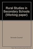 Rural studies in secondary schools