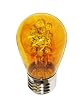 S14, OUTDOOR, E26,120V, 2W, 15 LEDS, YELLOW
