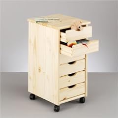 Zeller 13183 Rollcontainer, Kiefer / 34 x 39 x 65