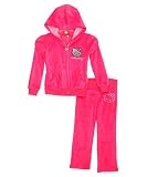 Hello Kitty Girls 2-6x Velour Active Set with Mini Sequins