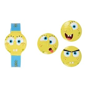 Spongebob Squarepants Interchangeable Head Lcd Watch