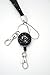 New Retractable Rhinestone Bling Breakaway Lanyard Crystal Bling Badge Id Key Holder Required By Most Hospitals and Government Agencies! (Black)