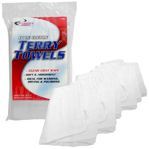 Detailers Choice 3 528 12 Pk Bag Terry Towels