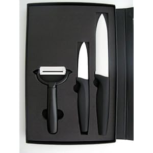 Pradel Excellence - SC003 - Coffret Céramique: Couteau de Office + Couteau de Cuisine + Éplucheur Pradel Excellence - SC003 - Coffret Céramique: Couteau de Office + Couteau de Cuisine + Éplucheur