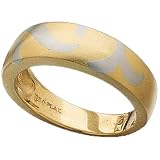 18K Yellow Gold and Platinum Designer Style Fashion Band