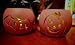 Halloween Terra Cotta Votives with wax tea lights - set of 2