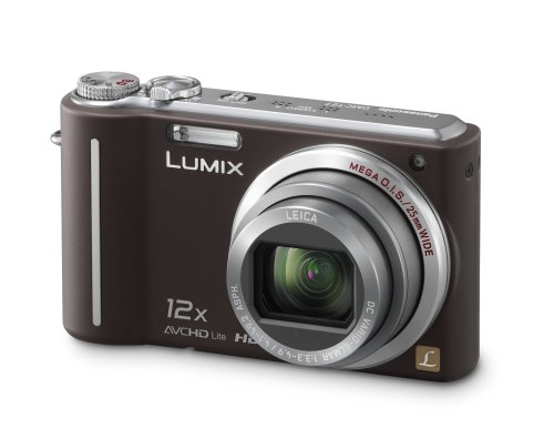 Panasonic DMC-TZ7EG-T Digitalkamera (10 Megapixel, 12-fach opt. Zoom, 7,6 cm Display, Bildstabilisator) chocolate