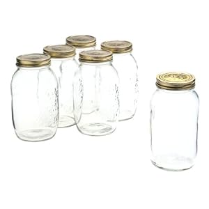Bormioli Rocco Quattro Stagioni 50 3 4 Ounce Canning Jar, Set of 6 by