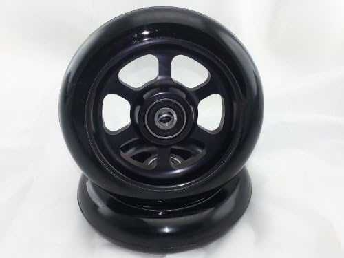 Metal Core 100mm Pro Scooter 2 Wheels with Abec 11 Bearings Installed Razor #bbp1 Black on Black MADE IN USA!