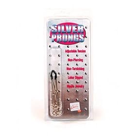 California Exotics Silver Prongs Nipple Jewelry