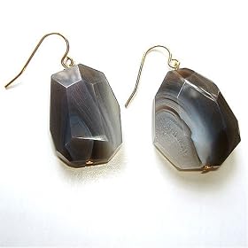 Agate Drop Earrings by Bronze Lily