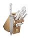 Mundial 5100 Series 10-Piece Cutlery Block Set, White