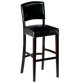 Bar Stool With Back Black by Home Decorators Collection