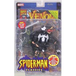 Spdierman Classics - Venom (Eddie Brock) Action Figure - Marvel - Bonus 32 Page Comic - Mint in Package - Collectible - (D)