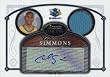 Cedric Simmons Signed 2007 Topps Bowman Sterling Game-Worn Jersey Rookie Card