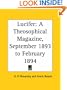 Lucifer - A Theosophical Magazine, September 1893 to February 1894