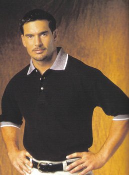 Xxlarge Mans Pique Golf Shirt with Jacquard Collar