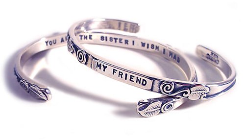 Engraved Sterling Silver Cuff Bracelet - 