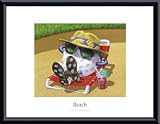 Beach, Framed Art Print by Commander