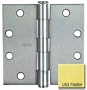 F179 4.5" x 4.5" Non-Ball Bearing Hinge - Polished Brass (US3) Finish