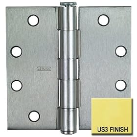F179 4.5" x 4.5" Non-Ball Bearing Hinge - Polished Brass (US3) Finish