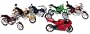 Fast Lane 1:18 Motorcycle 6-Pk:Yamaha YZF-R1, BMW R1200C, Yamaha Rd. Star Warrior, Kawasaki KDX 250, BMW R100RT, Cruiser