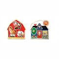 Melissa & Doug First Shapes and Barnyard Animals Puzzles
