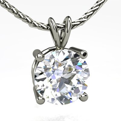 Click here for Round Diamond Necklace in Platinum prices