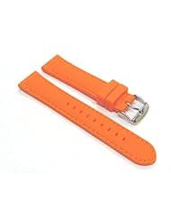 20mm Soft Rubber Diver Band Strap for Tag Heuer Orange 5p
