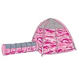 Pink Camo Tent & Tunnel Combo - New