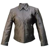 Ladies Motorcycle Premium Cowhide Leather Riding jacket zipout liner Antique Brass Zippers S-3XL