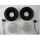 (2) White 2.5" Round 13 LED Custom Mini Reverse Backup Lights / Grommets / Wires