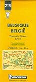 Michelin Tournai/Dinant/Arlon, Belgium & Luxembourg Map No. 214 (Michelin Maps & Atlases)