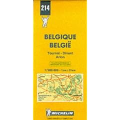 Michelin Tournai/Dinant/Arlon, Belgium & Luxembourg Map No. 214 (Michelin Maps & Atlases)