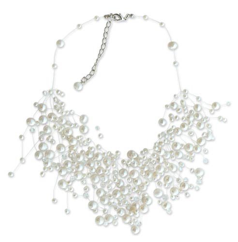 Pearl choker White Cloudfall 15 L