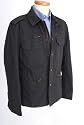 Mens Grey Utility Casual Coat Jacket