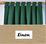 Review linens4less.com  / Cotton Insulated Tab Top Curtain PAIR 80'' x 84'' long - Color : Linen Taupe