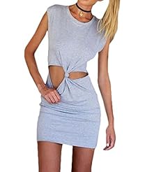 Sexy Sleeveless Cotton/Polyester/Knit Spring Summer Wedding Dress/Maxi Dress 