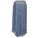 Zephyr Blendup Blue Blended Natural and Synthetic Fibers Cut End Wet Mop Head with Wide Band (Pack of 12)