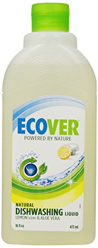Ecover Dishwashing Liquid, Lemon, 16-Ounce Bottle (Pack of 12)